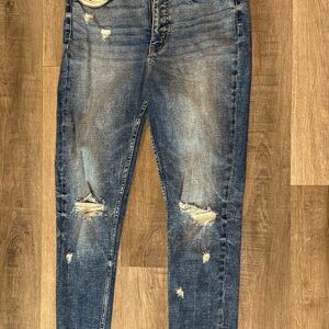 NWOT BKE Vintage Wash Distressed Skinny Jeans